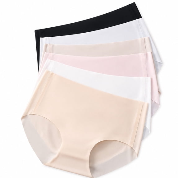 Men's Seamless Ice Silk Briefs, Lightweight No-Show Stretch Underwear