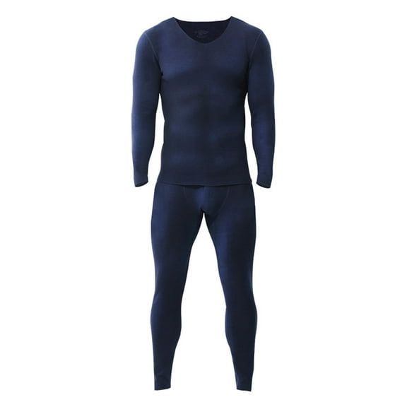 Men's Heavyweight Fleece Lined Thermal Base Layer, Royal Blue