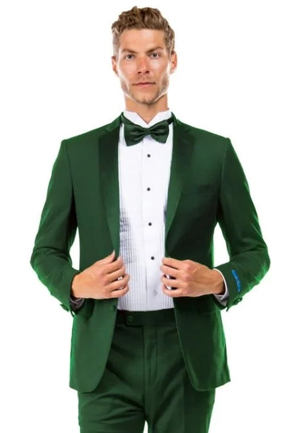 Men's Sean Alexander Suits Hunter Green Slim Fit Tuxedo Weddings & Prom 2026s Size 42 Long
