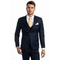 thumbnail image 1 of Men's Sean Alexander Suits Navy Blue Slim Fit Vested Suit From Size 46 Regular, 1 of 2