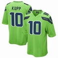 thumbnail image 1 of Men's Seattle Kupp 10 Green Stitched T-Shirts Sports Player Game Top, Small, 1 of 1