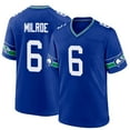 thumbnail image 1 of Men's Seattle Milroe 6 Royal Stitched T-Shirts Sports Player Game Top, 3X-Large, 1 of 1