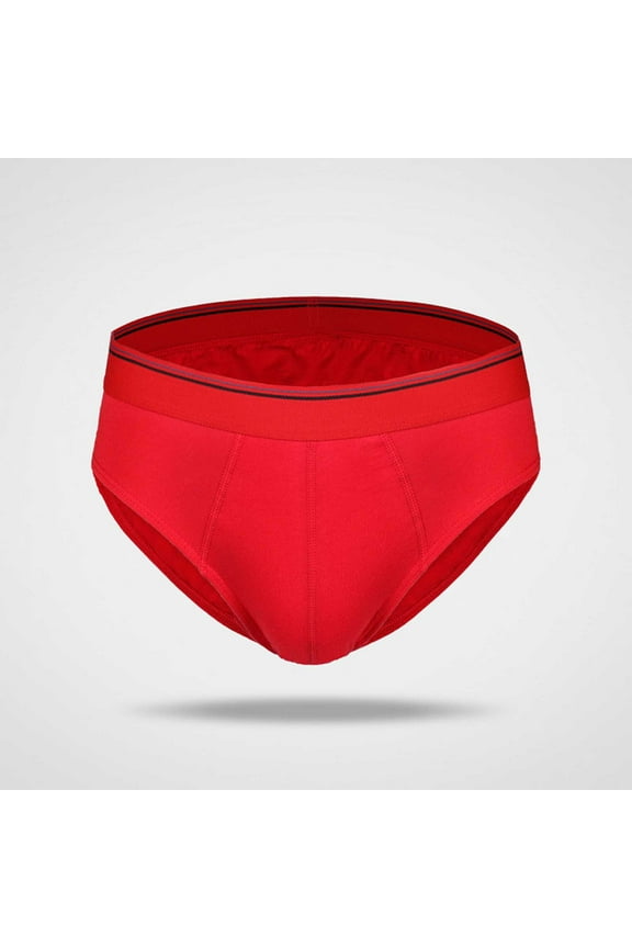 Men's See-Through Thong G-String Underwear, Men's Hot T-Back Thong G-String Christmas Gift for husband Red XL