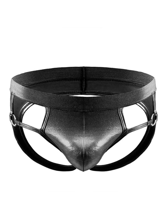 Men's See-Through Thong G-String Underwear, Men's Hot T-Back Thong G-String Commemorative Gift for Husband Black Free Size