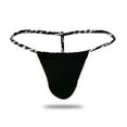 thumbnail image 1 of Men's See-Through Thong G-String Underwear, Men's Hot T-Back Thong G-String Commemorative Gift for Husband Black L, 1 of 4