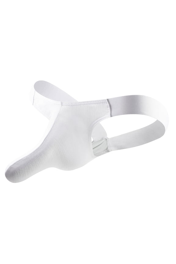 Men's See-Through Thong G-String Underwear, Men's Hot T-Back Thong G-String Halloween Gift for Husband White XL