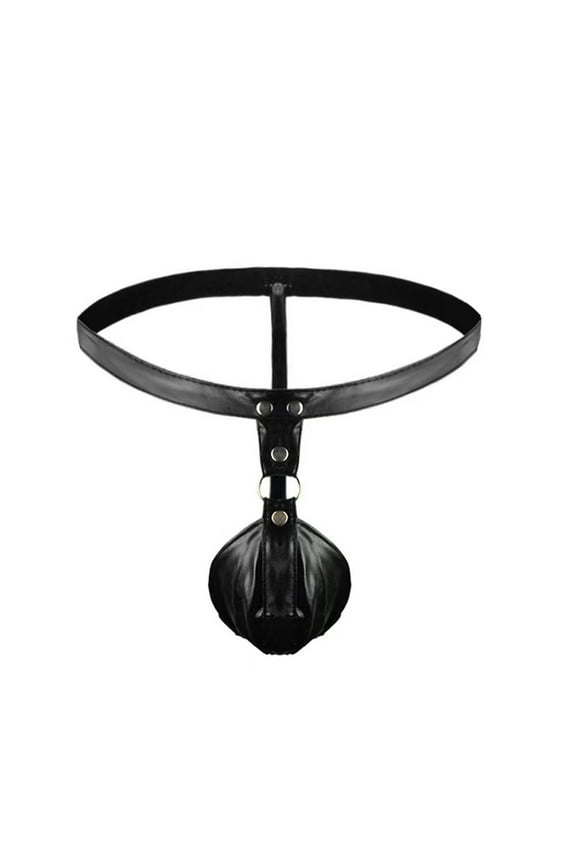 Men's See-Through Thong G-String Underwear, Men's Hot T-Back Thong G-String Party Gift for Boyfriend Black Free Size