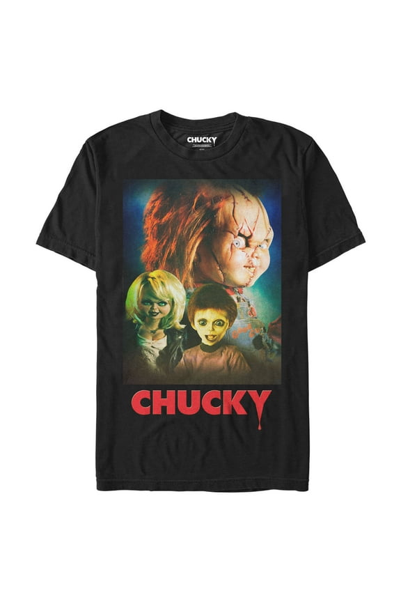 Men's Seed of Chucky Family Poster  Graphic Tee Black Large
