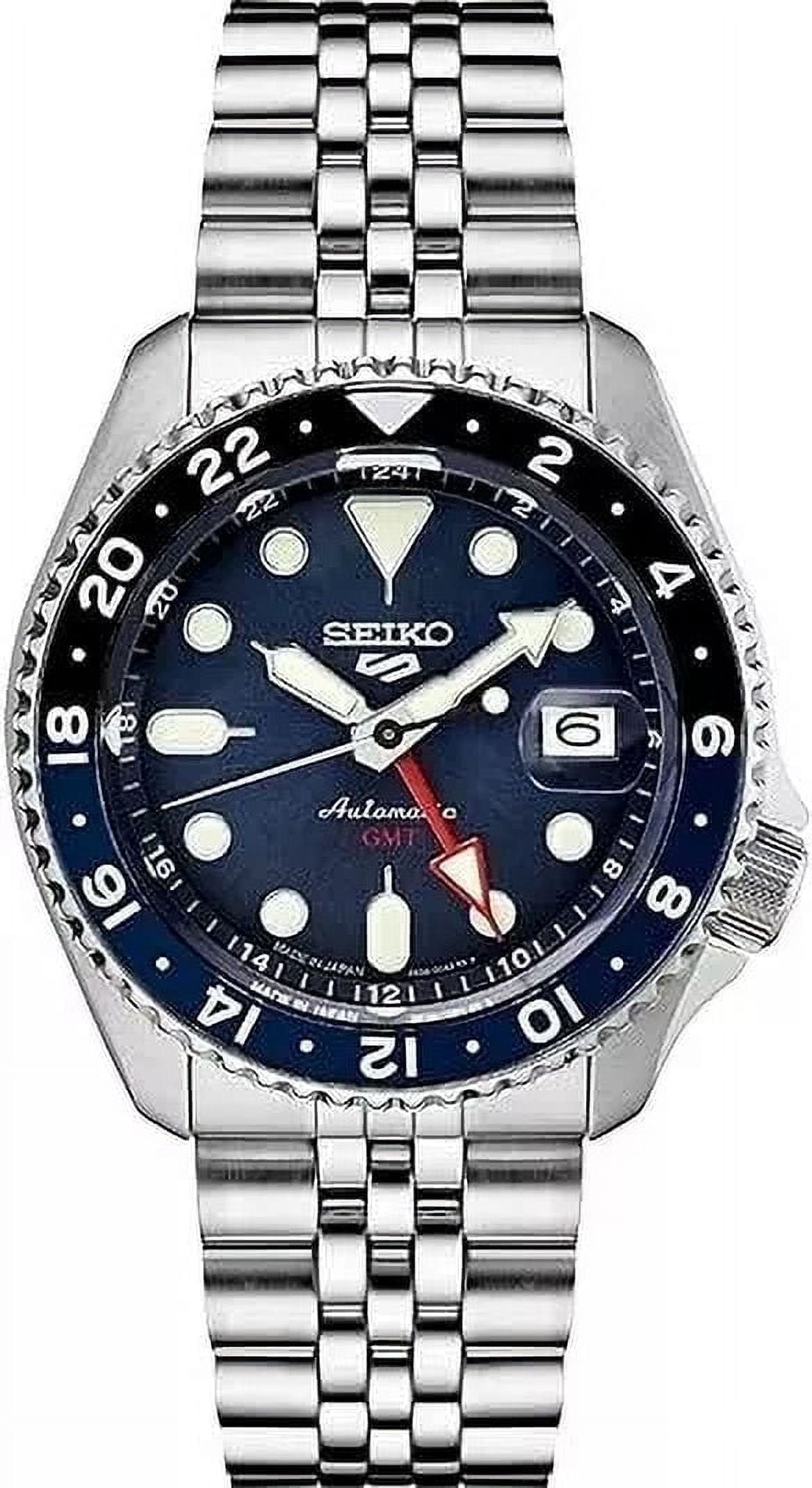 SEIKO 5 Sports GMT Men's Stainless Steel Blue Dial Automatic Watch SSK003