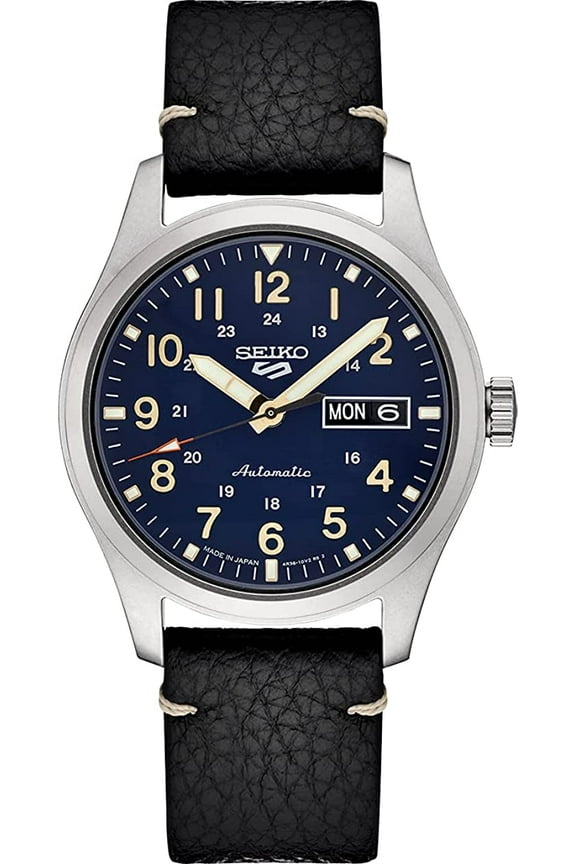 5 Automatic Leather Mens Watch