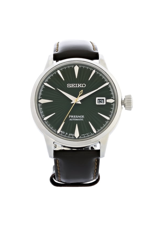 Presage Men's Stainless Steel Green Dial Automatic Watch SRPD37