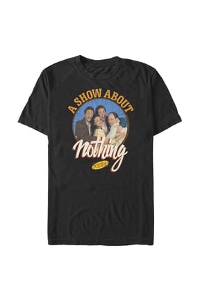 Men's Seinfeld A Show About Nothing Photo Graphic Tee Black 2X Large