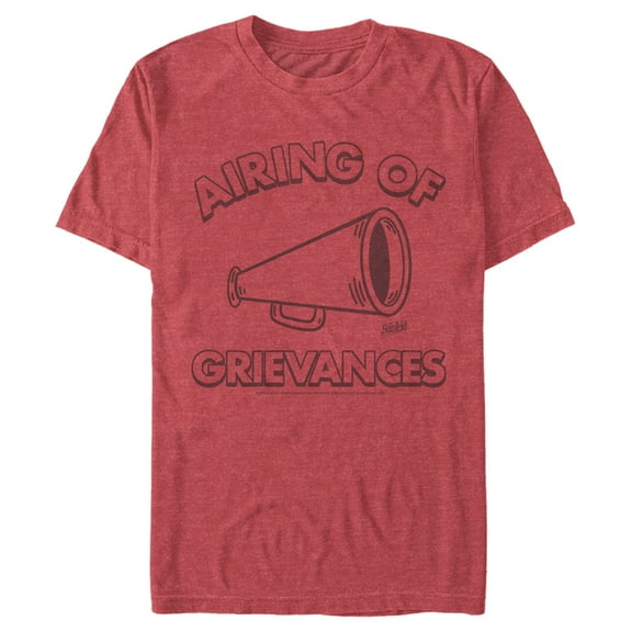 Men's Seinfeld Airing Of Grievances  Graphic Tee Red Heather 3X Large