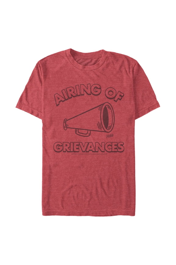 Men's Seinfeld Airing Of Grievances Graphic Tee Red Heather Large