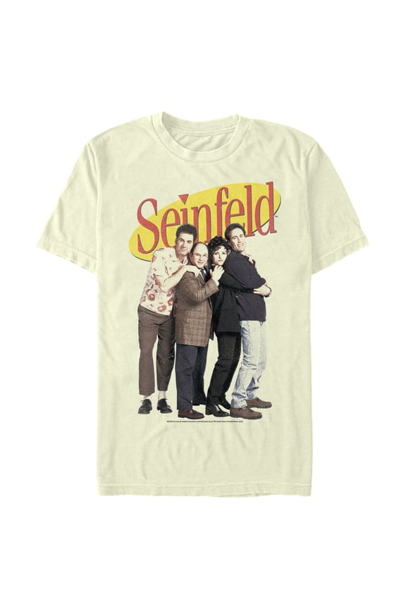 Men's Seinfeld Classic Group Photo Graphic Tee Beige 2X Large