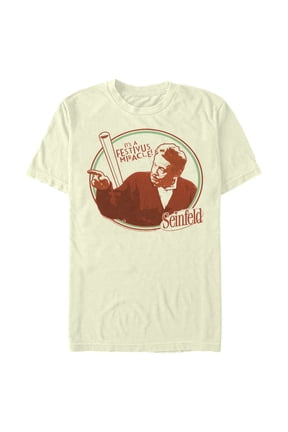 Men's Seinfeld Frank Costanza It's a Festivus Miracle  Graphic Tee Beige X Large