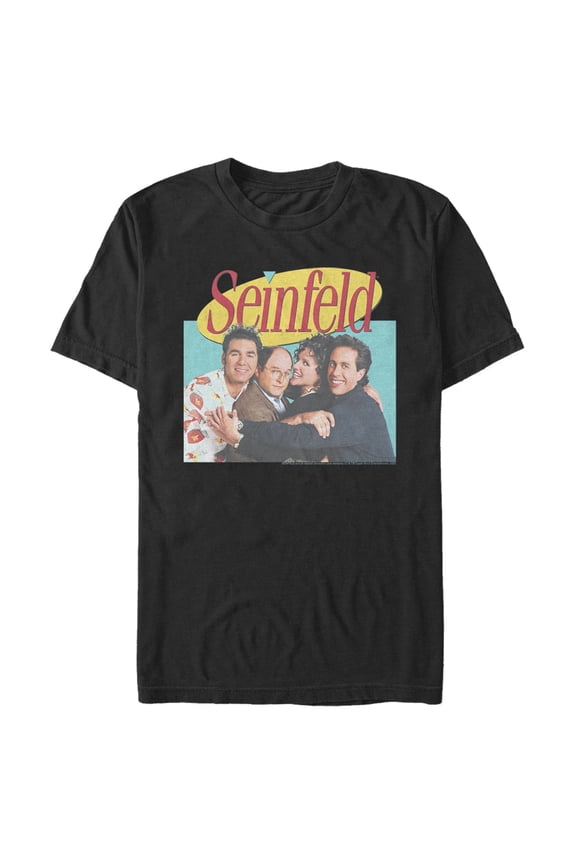 Men's Seinfeld Group Logo Graphic Tee Black Medium