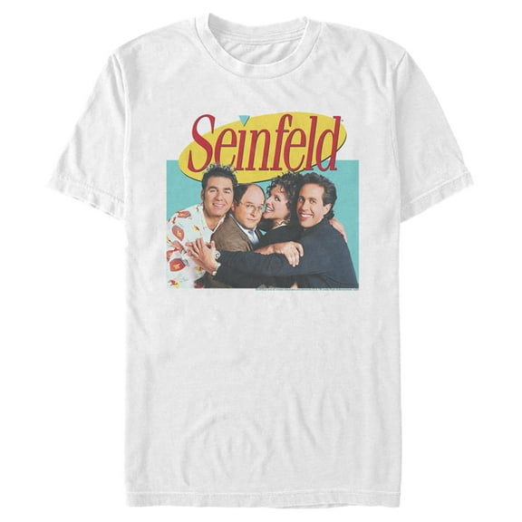 Men's Seinfeld Group Logo  Graphic Tee White 2X Large
