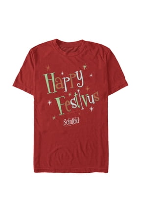 Men's Seinfeld Happy Festivus Graphic Tee Red Large