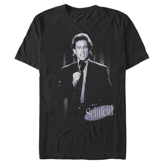 Men's Seinfeld Jerry Seinfeld Stand-Up  Graphic Tee Black 3X Large