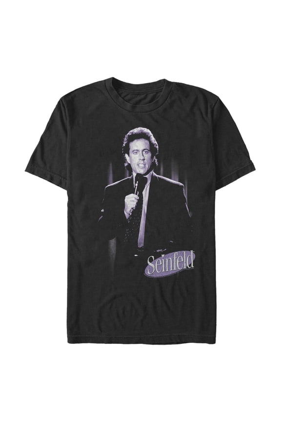 Men's Seinfeld Jerry Seinfeld Stand-Up Graphic Tee Black 3X Large