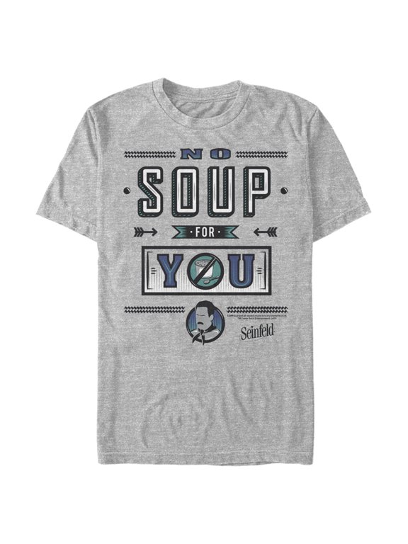 Men's Seinfeld No Soup For You Graphic Tee Athletic Heather Large