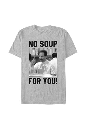 Men's Seinfeld No Soup For You Meme Graphic Tee Athletic Heather Medium