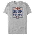 thumbnail image 1 of Men's Seinfeld No Soup for You Sign  Graphic Tee Athletic Heather 2X Large, 1 of 5