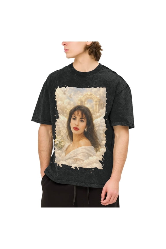 Men's Selenas Music Quintanilla 3 Short Sleeve Crew Neck T-Shirts Tee Tops T Shirts For Men Women XL