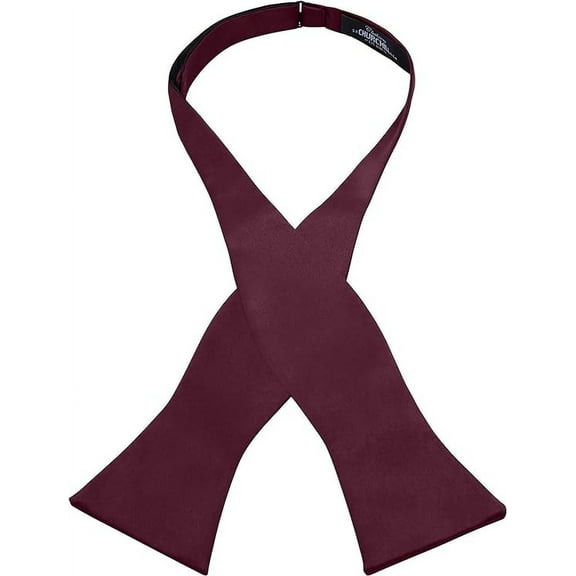 S.H. Churchill & Co. Men's Self-Tie Satin Bow Tie - Faux Silk for Wedding Tuxedo