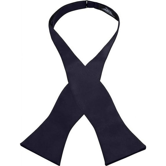 S.H. Churchill & Co. Men's Self-Tie Satin Bow Tie - Faux Silk for Wedding Tuxedo