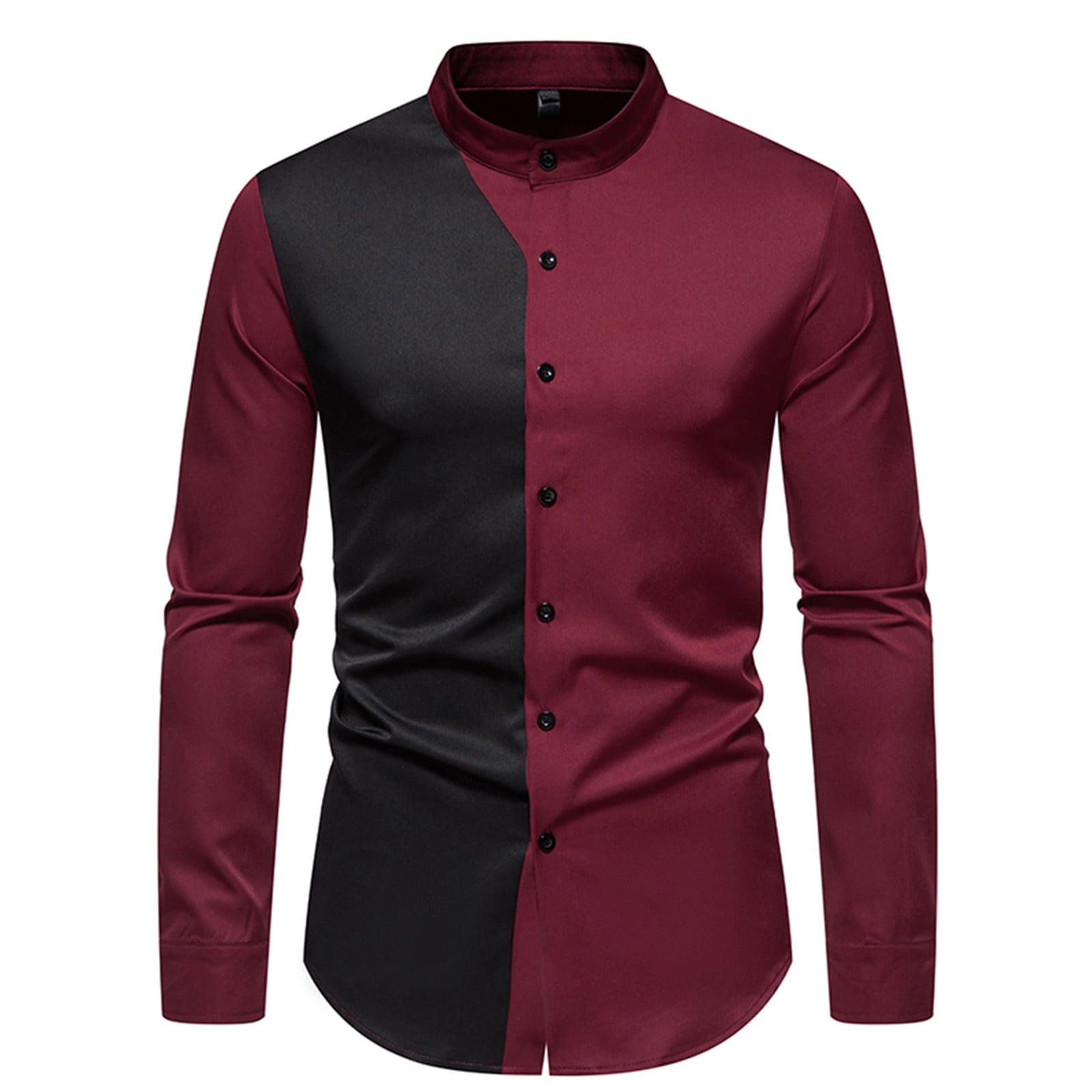 white christmas dresses Qisha Men's Fashion Classic Long Sleeves Lake Blue Multi Design Dress Shirt with Free Cufflinks Included Lake Blue Multi Design Shirt / XL