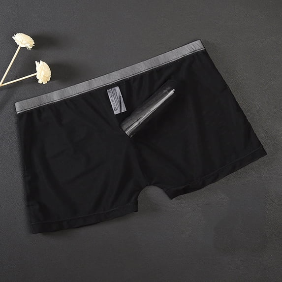 Men's Semitransparent Elastic Waist Mesh Underpants