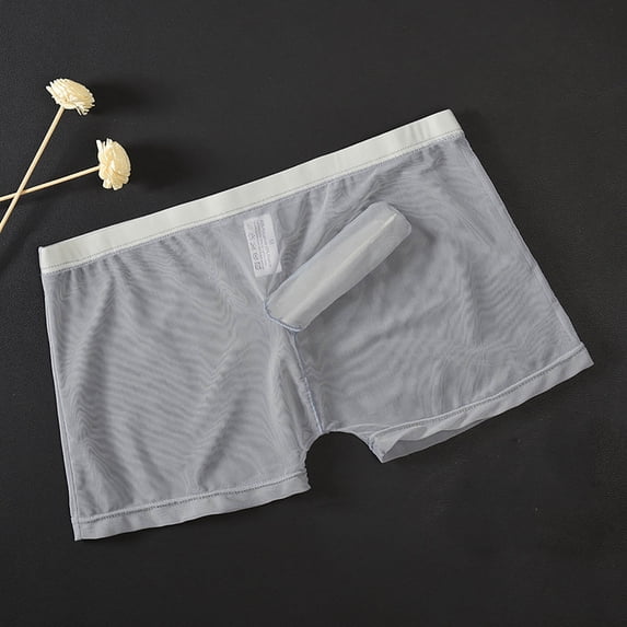 Men's Semitransparent Elastic Waist Mesh Underpants
