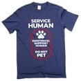 thumbnail image 1 of Men's Service Human Shirt Emotional Support Tee Funny Saying T-Shirt Joke Tee (XX-Large Navy Blue), 1 of 6