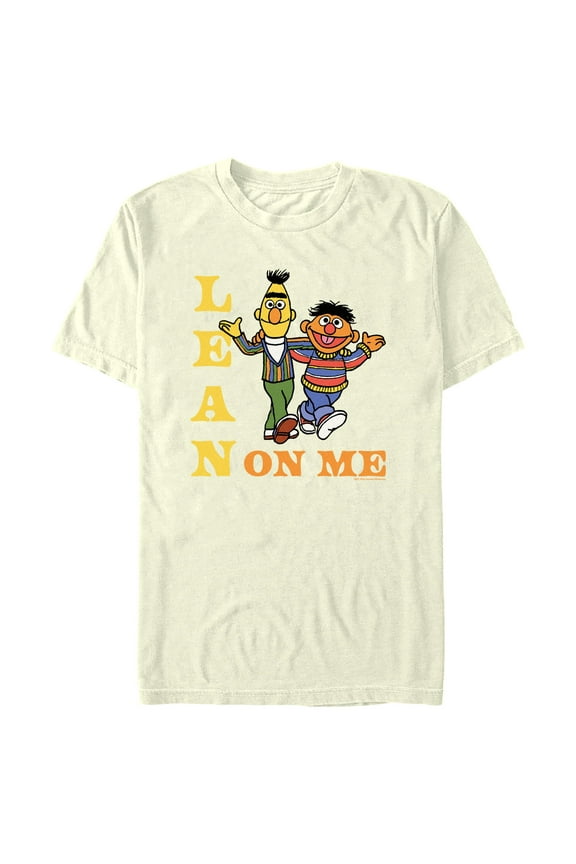 Men's Sesame Street Bert and Ernie Lean On Me Graphic T-Shirt