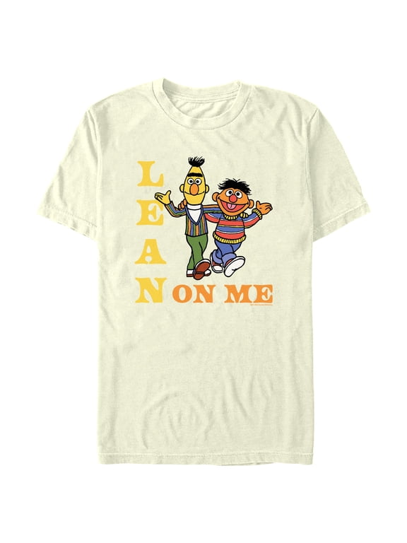 Men's Sesame Street Bert and Ernie Lean On Me Graphic T-Shirt