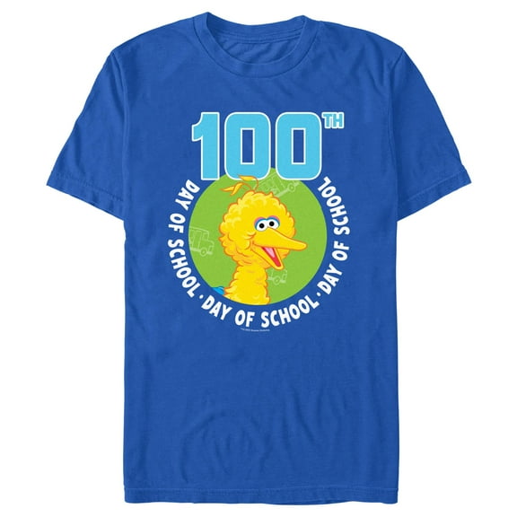 Men's Sesame Street Big Bird 100th Day of School Graphic T-Shirt