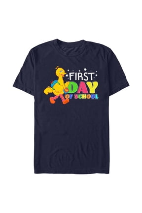 Men's Sesame Street Big Bird First Day of School Graphic T-Shirt