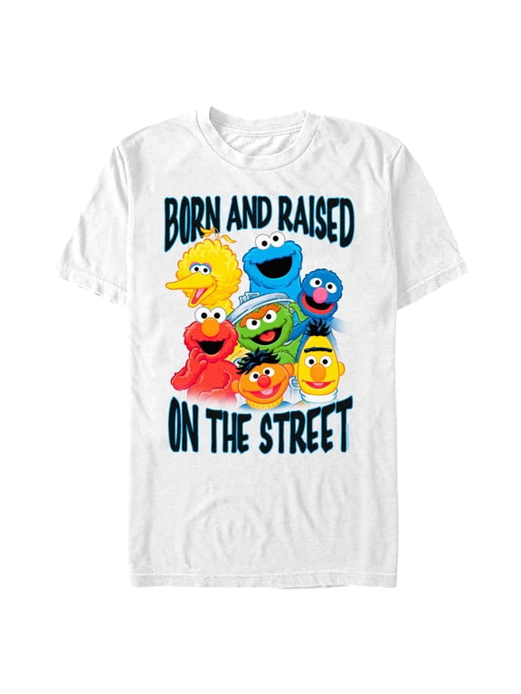 Men's Sesame Street Born and Raised on the Street Graphic T-Shirt