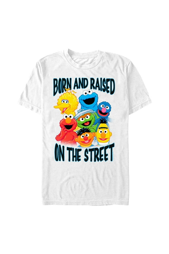 Men's Sesame Street Born and Raised on the Street Graphic T-Shirt