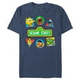 thumbnail image 1 of Men's Sesame Street Character Shapes  Graphic T-Shirt, 1 of 4