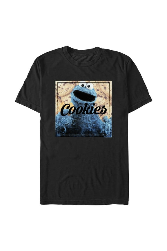 Men's Sesame Street Cookie Lover Portrait Graphic T-Shirt