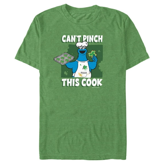 Men's Sesame Street Cookie Monster Can't Pinch This Cook Graphic T-Shirt