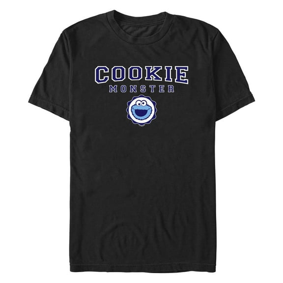 Men's Sesame Street Cookie Monster Collegiate  Graphic T-Shirt