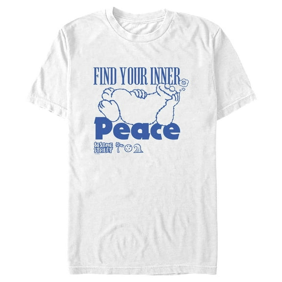 Men's Sesame Street Cookie Monster Find Your Inner Peace  Graphic T-Shirt
