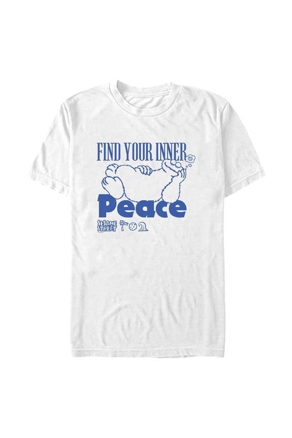 Men's Sesame Street Cookie Monster Find Your Inner Peace Graphic T-Shirt