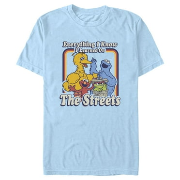 Men's Sesame Street Everything I Know I Learned on the Streets  Graphic T-Shirt