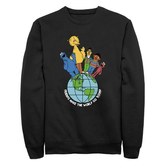 Men's Sesame Street Friends Make the World Go Round Sweatshirt