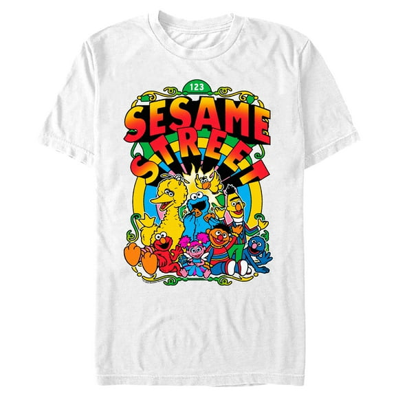 Men's Sesame Street Groovy Friends  Graphic T-Shirt